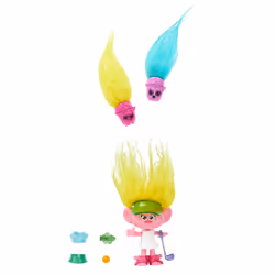 Mattel Les Trolls 3 – HAIR POPS Viva, Tête de poupée pour maquillage/coiffure, Femelle, 3 an(s), Garçon/Fille, 70 mm, Multico ...