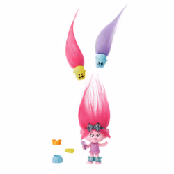 Mattel Les Trolls 3 – HAIR POPS – Poupée Reine Poppy - Vue supplémentaire 4