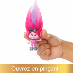 Mattel Les Trolls 3 – HAIR POPS – Poupée Reine Poppy - Vue supplémentaire 6