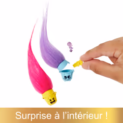 Mattel Les Trolls 3 – HAIR POPS – Poupée Reine Poppy - Vue supplémentaire 7