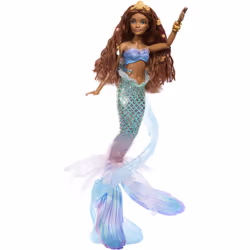 Mattel Disney The Little Mermaid Deluxe Mermaid Ariel Doll, Poupée mannequin, Femelle, 6 an(s), Fille, 387 mm, Multicolore