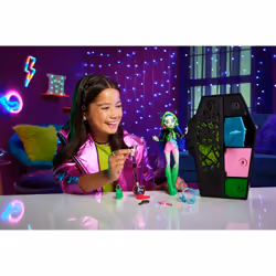 Monster High Skulltimate Secrets Neon Frights Ghoulia Yelps Doll - Vue supplémentaire 5