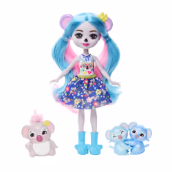 Enchantimals Glam Party – GALA ENCHANTÉ – FAMILLE DE KARALEE KOALA, Poupée mannequin, Femelle, 4 an(s), Garçon/Fille, 170 mm, ...