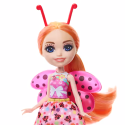Enchantimals Glam Party – Poupée LADONNA COCCINELLE GALA ENCHANTÉ