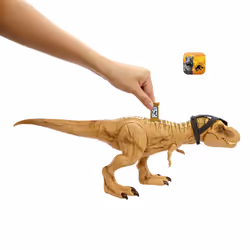 Jurassic World – JOUET TYRANNOSAURUS REX, 4 an(s), Marron, Plastique