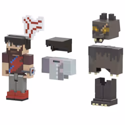 Minecraft CREATOR SERIES – COFFRET D’EXTENSION Rougarou + Veine de colère, 6 an(s), Multicolore, Plastique