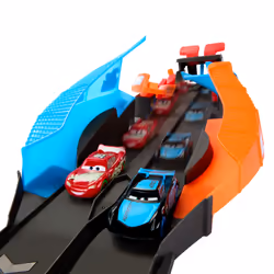 Disney Pixar Cars – Circuit Glow Racers, Piste de véhicules de jeu, 4 an(s), Plastique, Multicolore