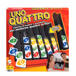 Games UNO – Quatro, Jeu de cartes, Dépouillement, 7 an(s), Jeu familial
