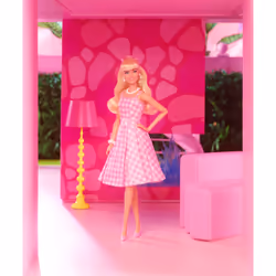 Barbie Signature Le Film Poupée Mannequin Robe Vichy Rose Margot Robbie - Vue supplémentaire 7