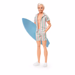 Barbie Signature Le Film – Poupée Ken avec Ensemble de Plage Rayé - Vue supplémentaire 4