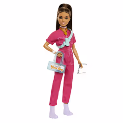 Barbie – Poupée Day & Play avec Combinaison de Travail Tendance Rose, Poupée mannequin, Femelle, 3 an(s), Garçon/Fille, 260 m ...