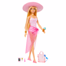 Barbie – Poupée Plage, Poupée mannequin, Femelle, 3 an(s), Fille, 300 mm, Multicolore