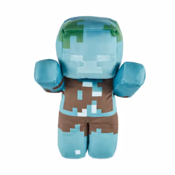 Minecraft 8-INCH BASIC PLUSH Drowned Zombie, Personnage de dessin animé, 3 an(s)