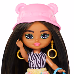 Barbie Extra – Poupée Mini Fly, Mini poupée, Femelle, 3 an(s), Garçon/Fille, 82,7 mm, Multicolore