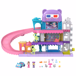 Polly Pocket – Pollyville Multiplexe de Polly, Cinéma, 4 an(s), Multicolore, Plastique