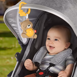 Fisher-Price HRB18 lumière de nuit pour bébé Marron, Blanc