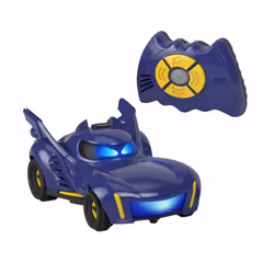 Fisher-Price Batwheels Bam the Batmobile Transforming RC, Voiture, 3 an(s), Plastique, Bleu, Jaune