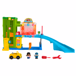 Fisher-Price Little People Light-Up Learning Garage, Voiture et ville, 1 an(s), Piles fournies, AA, Multicolore, Plastique
