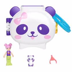 Polly Pocket Pet Connects Panda, Animal, 4 an(s), Multicolore, Plastique