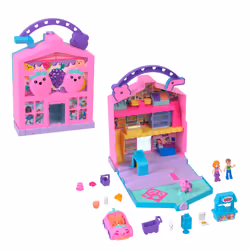 Polly Pocket – Coffret Le Marché de Pollyville, Supermarché, 4 an(s), Multicolore, Plastique