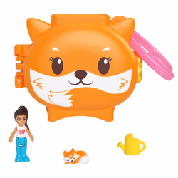 Polly Pocket Pet Connects Fox, Animal, 4 an(s), Multicolore, Plastique