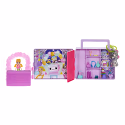 Polly Pocket Coffret Color Reveal Disco, 4 an(s), Multicolore, Plastique