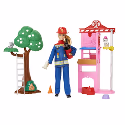 Barbie – Coffret Pompière, Poupée mannequin, Femelle, 3 an(s), Fille, Multicolore