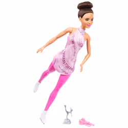 Barbie – Poupée Patineuse Artistique, Poupée mannequin, Femelle, 3 an(s), Fille, 250 mm, Multicolore