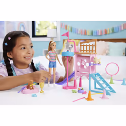 Barbie – and Stacie to the Rescue – Poupée et Coffret Parcours d’Obstacles