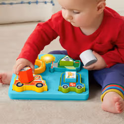 Fisher-Price HRP31 puzzle Puzzle avec cadre 4 pièce(s) Véhicules