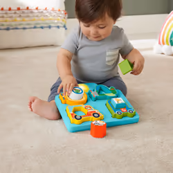 Fisher-Price HRP31 puzzle Puzzle avec cadre 4 pièce(s) Véhicules
