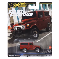 Hot Wheels Fast & Furious HRT96, Voiture, 3 an(s), Métal, Rouge