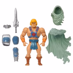 Figurine - MOTU x TMNT - Stealth He-Man - 14 cm - Articulée - Accessoires inclus