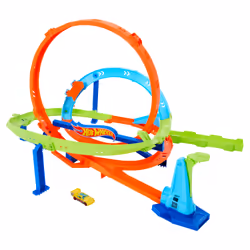 Hot Wheels Action – Coffret Loop Cyclone Challenge, Ensemble véhicule et piste, 4 an(s), Plastique, Multicolore
