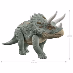 Jurassic World Figurine Tricératops MÉGA ACTION
