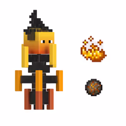 Minecraft 3.25' CORE FIGURE Blaze