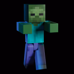 Minecraft – Figurine Zombie Diamond Level