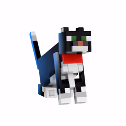 Minecraft – Figurine Chat Bicolore Diamond Level - Vue supplémentaire 4