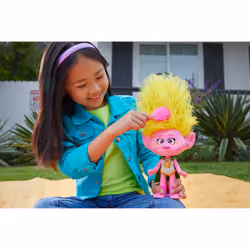 Mattel Les Trolls 3 – Poupée Rainbow HairTunes Viva avec sons