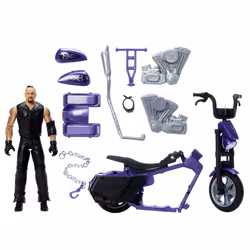 WWE – Véhicule SlamCycle Wrekkin’ et figurine Undertaker