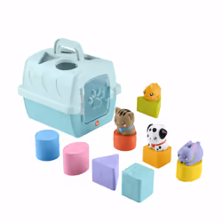 Fisher-Price – Trieur Caisse de Transport d’Animaux, 0,5 an(s), Plastique, Multicolore