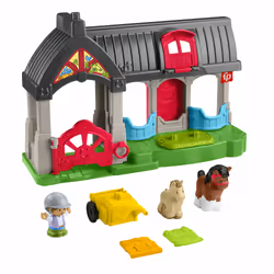 Fisher-Price Little People – Coffret L’Écurie des Joyeux Chevaux, Ferme, 1 an(s), Multicolore