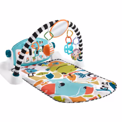 Fisher-Price Kick &amp; Play, Tapis de jeux pour bébé, Barre d'activités, Multicolore