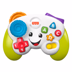 Fisher-Price Rires et Éveil Manette De Jeu Et D'Apprentissage Version Française, 0,6 an(s), Sonore, Batteries requises, Plast ...