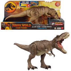 Mattel Jurassic World – Figurine Tyrannosaure Attaque Impitoyable