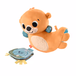 Fisher-Price – Loutre 2 en 1 pour jeu à plat ventre, Loutre en peluche