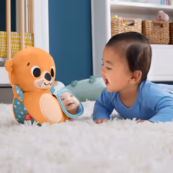 Fisher-Price – Loutre 2 en 1 pour jeu à plat ventre