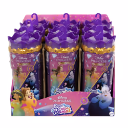 Disney Princess ROYAL COLOR REVEAL Small Doll CDU, Mini poupée, Femelle, 3 an(s), Fille, 88,9 mm, Couleurs assorties