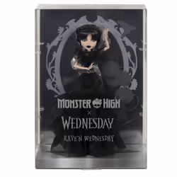 Monster High Poupée Mercredi Addams En Tenue De Bal Avec Socle - Vue supplémentaire 6