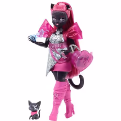 Monster High – Poupée Catty Noir, Poupée mannequin, Femelle, 4 an(s), Fille, 290 mm, 250 g